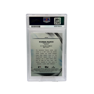 2022 Topps Finest Wander Franco Aura of Excellence PSA 4