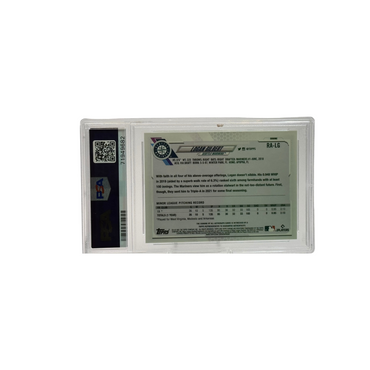 2021 Topps Chrome Update Logan Gilbert Sapphire Auto PSA 10