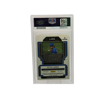 2022 Panini Prizm Otto Lopez Red Prizm Auto PSA 10