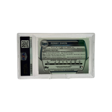 2023 Bowman Chrome Gold Shimmer Ronny Simon Auto /50 PSA 10