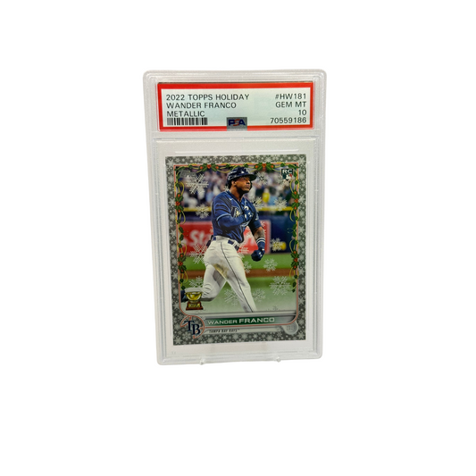 2022 Topps Holiday Metallic Wander Franco PSA 10