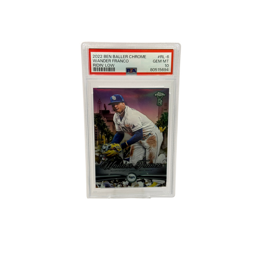2022 Ben Baller Chrome Wander Franco Ridin Low PSA 10
