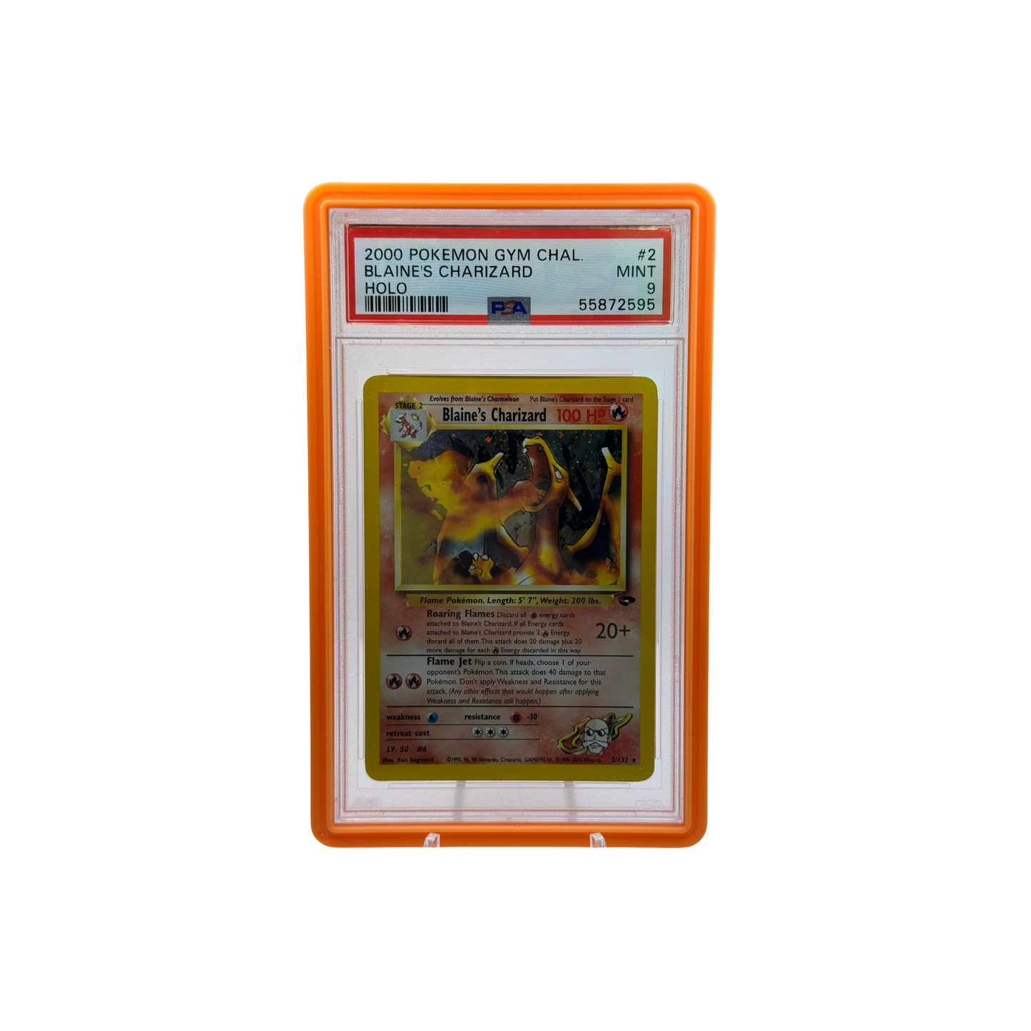 2000 Pokemon Gym Challenge Blaine's Charizard PSA 9