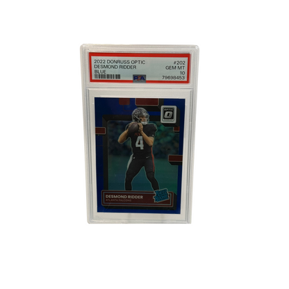 2022 Donruss Optic Desmond Ridder Blue PSA 10