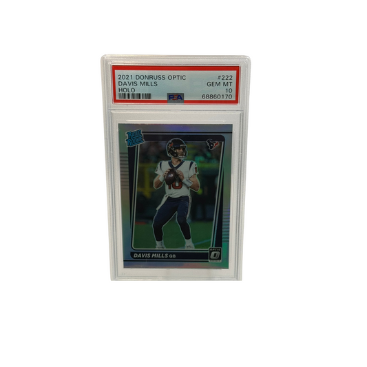 2021 Donruss Optic Holo Davis Mills PSA 10