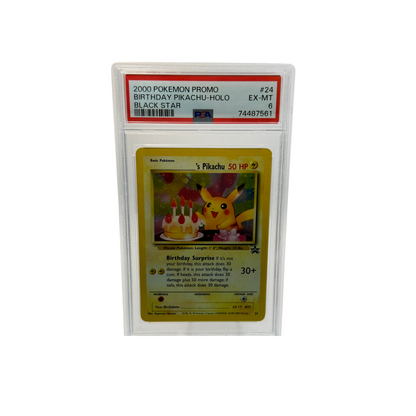 2000 Birthday Pikachu Black Star PSA 6