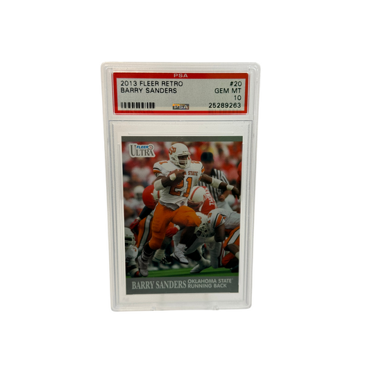 2013 Fleer Retro Barry Sanders PSA 10