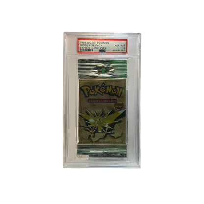 1999 Pokemon WOTC Zapdos Fossil Pack PSA 8