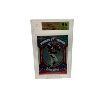 2007 Topps Finest Finest Moments Refractor Adrian Peterson BGS 9.5