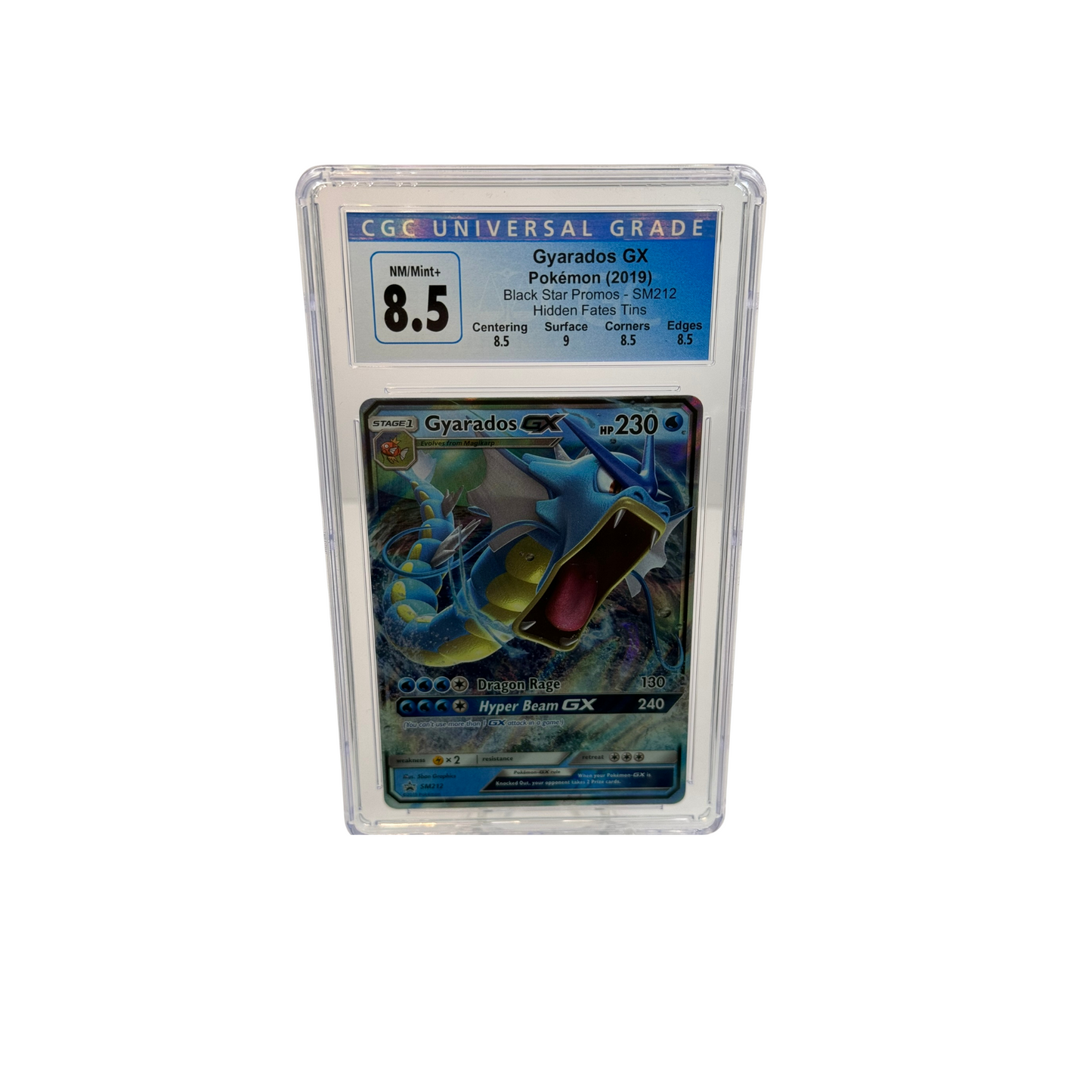 Gyarados GX Black Star Promo Hidden Fates CGC 8.5