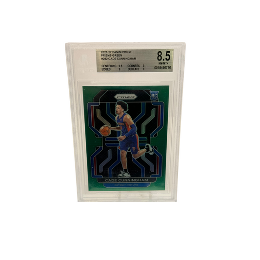 21-22 Panini Prizm Green Cade Cunningham BGS 8.5