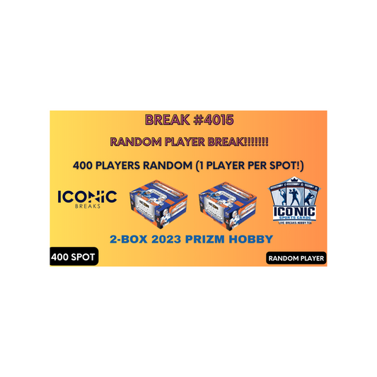 BREAK 4015: 2-BOX 2023 PRIZM HOBBY RANDOM PLAYER BREAK!!!