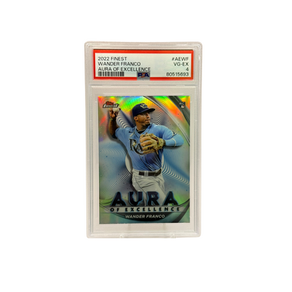 2022 Topps Finest Wander Franco Aura of Excellence PSA 4
