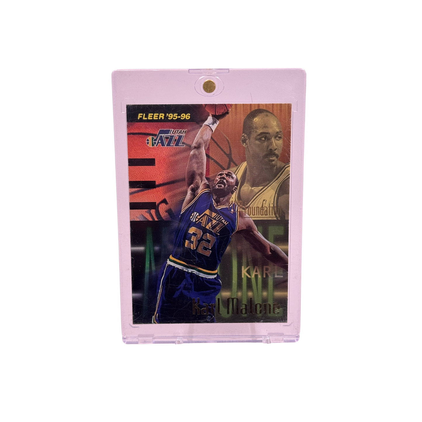 95/96 Karl Malone Firm Foundation Fleer