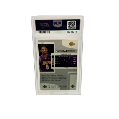 2001 UD Pros & Pros Kobe Bryant Proactive PSA 9