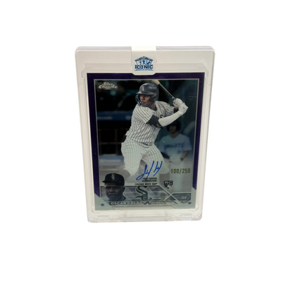 2022 Topps Chrome RC Oscar Colas Purple Auto /250