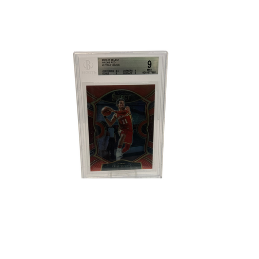 21-22 Select Prizm Red /199 Trae Young BGS 9