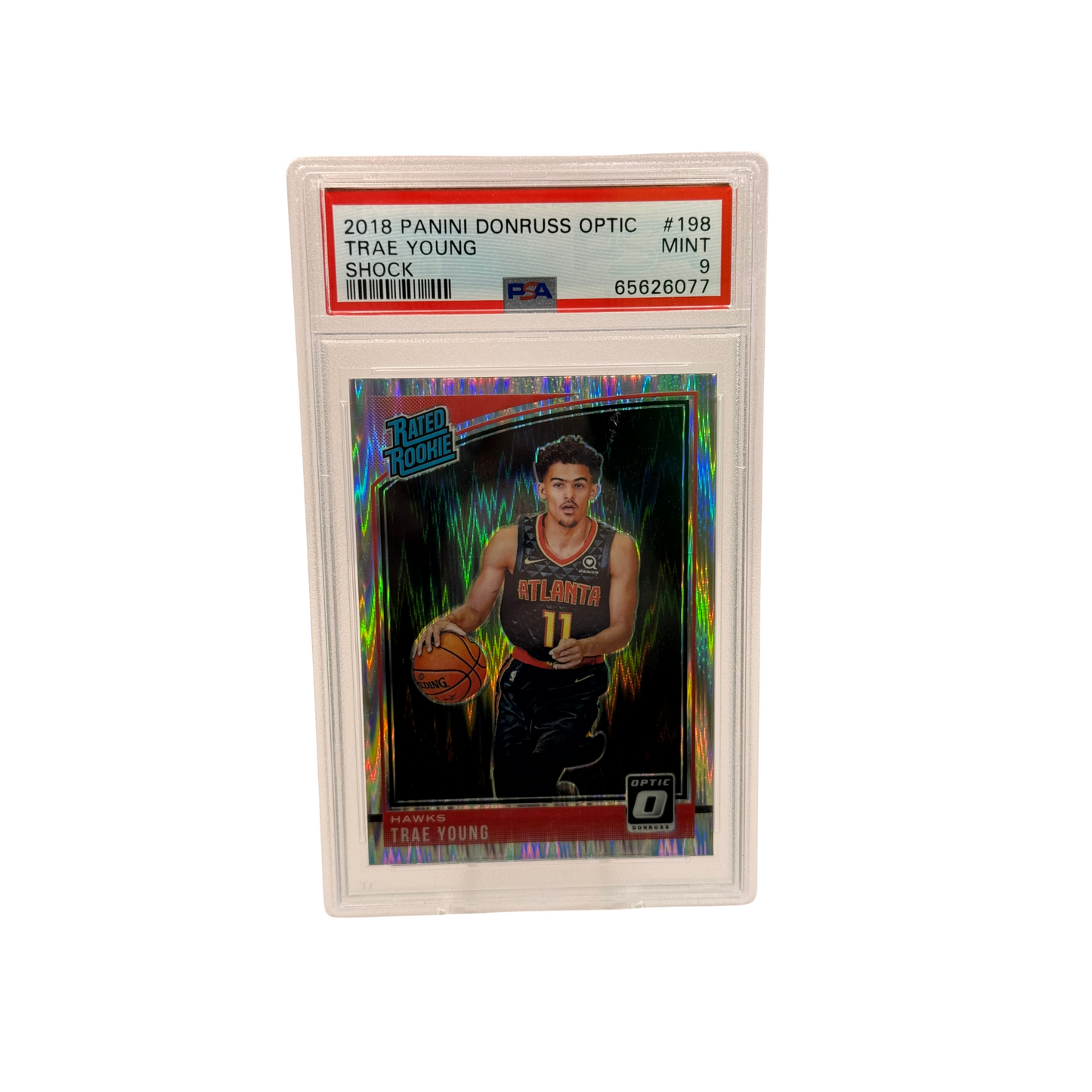 2018 Donruss Optic Trae Young Shock PSA 9