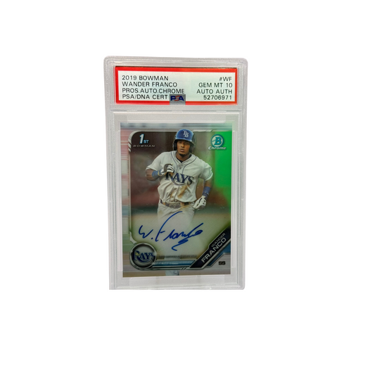 2019 Bowman Chrome Wander Franco Auto PSA 10 PSA/DNA